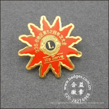 Chapado en oro pin de solapa organizacional, insignia personalizada (GZHY-LP-026)